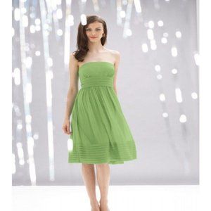 Spaghetti Strap Cocktail Dress sz 10 Midori Green Chiffon